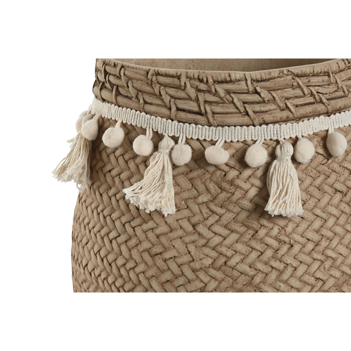 Set sadilnikov Home ESPRIT Svetlo rjava Cement Tropical 30 x 29 x 25 cm
